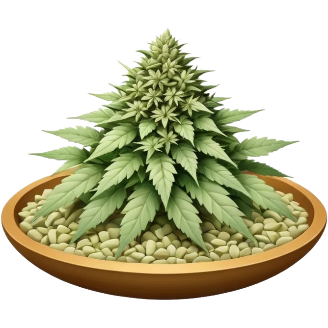 white color marijuana, no color emoji