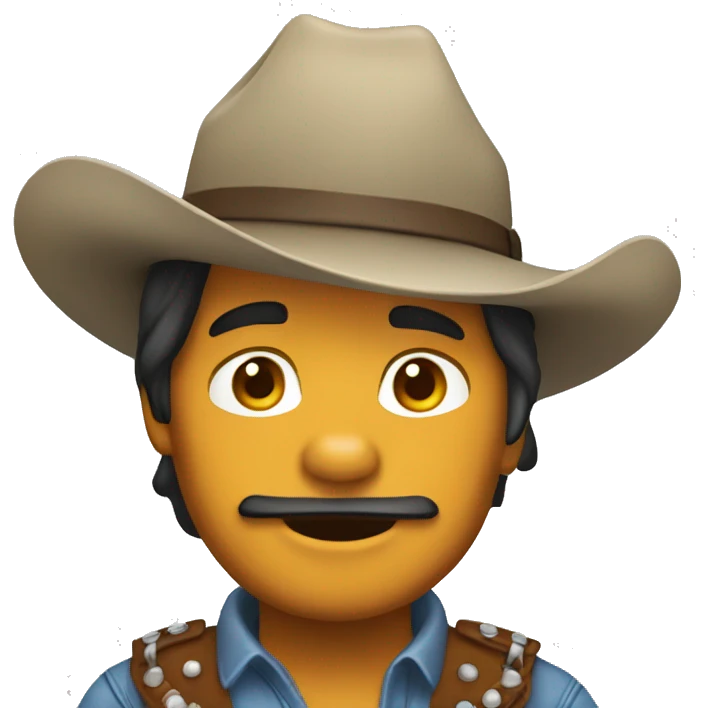Un tigre vaquero emoji