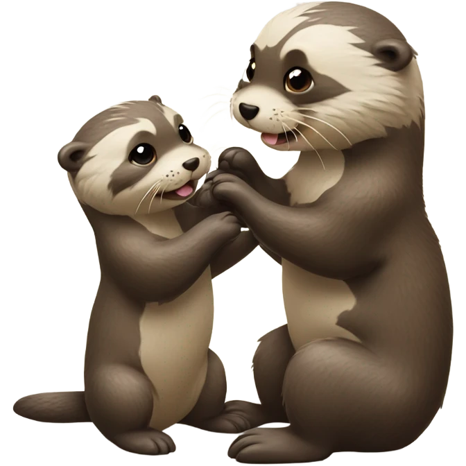 otter with puppy emoji