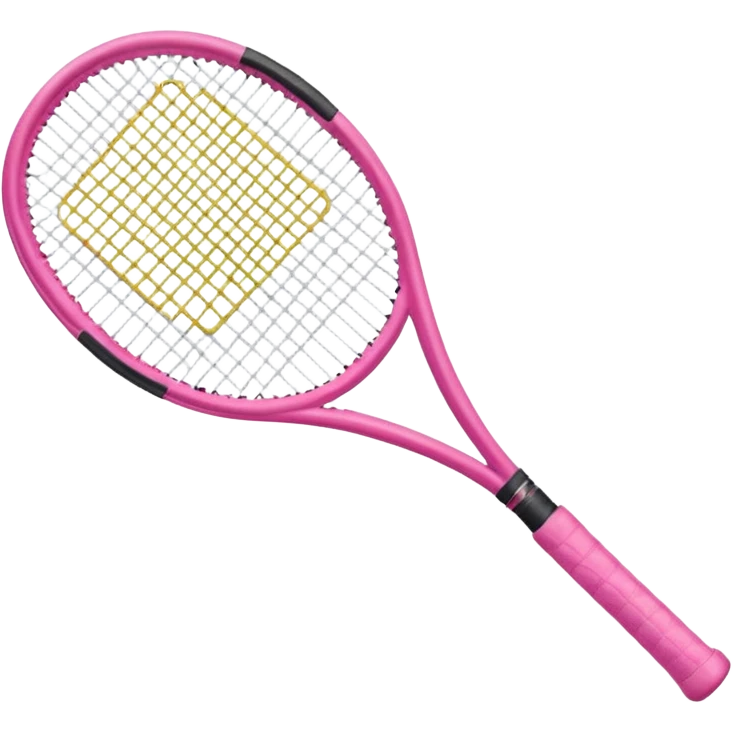 Pink tennis racket  emoji
