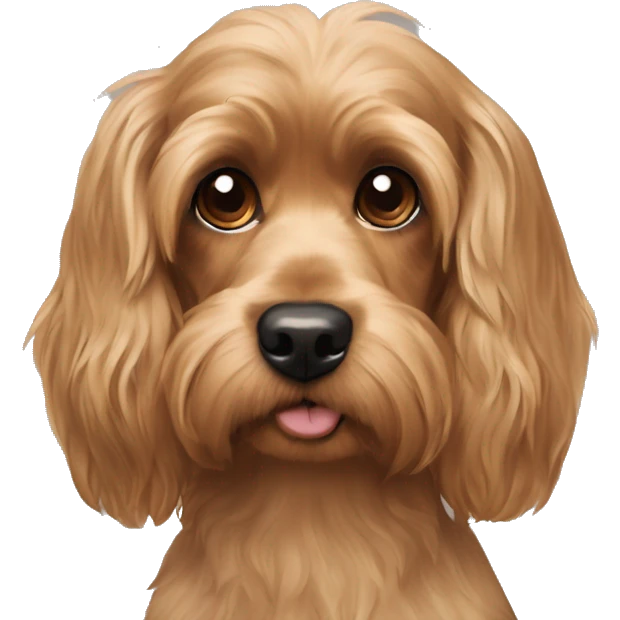 Yorkie/cocker spaniel mix emoji