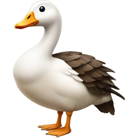 Goose with leather vest emoji