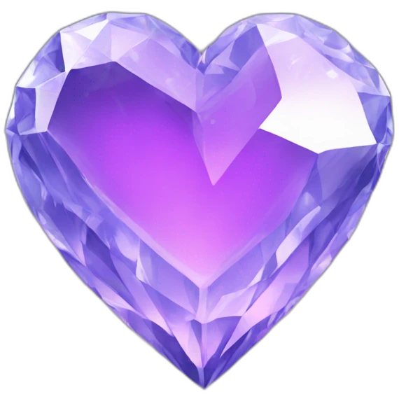 Crystal heart emoji