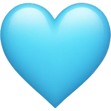 sky blue heart emoji