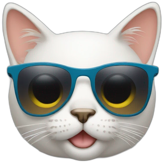 Cat with sunglasses emoji