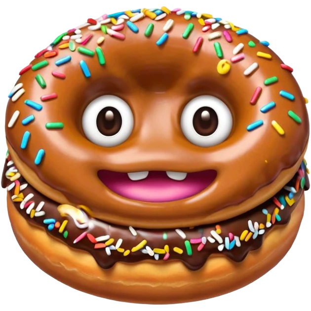 donut monster emoji
