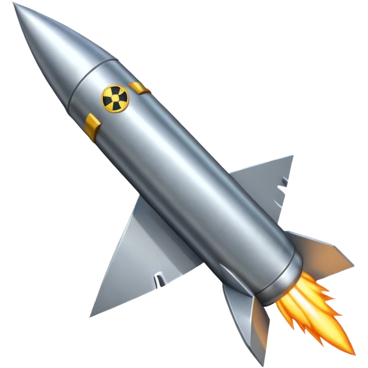 a nuclear-capable missile emoji