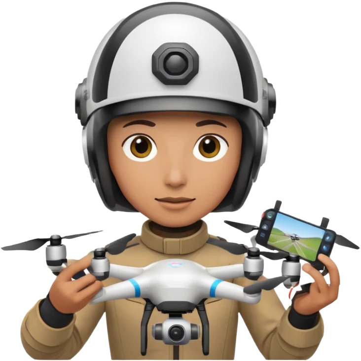 A drone racer emoji