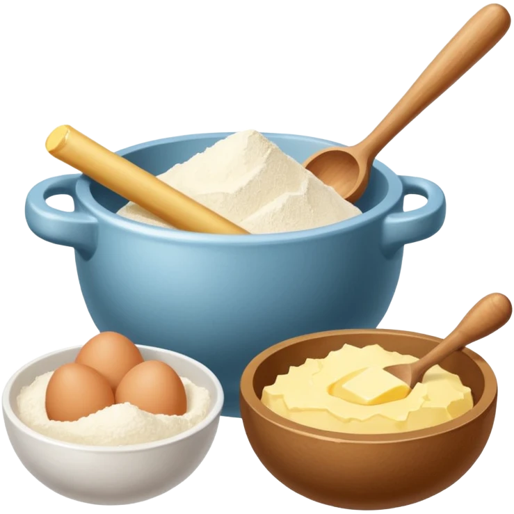 baking ingredients before preparation emoji