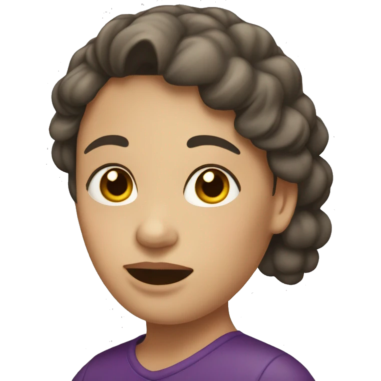 Una mujer con síndrome de down  emoji