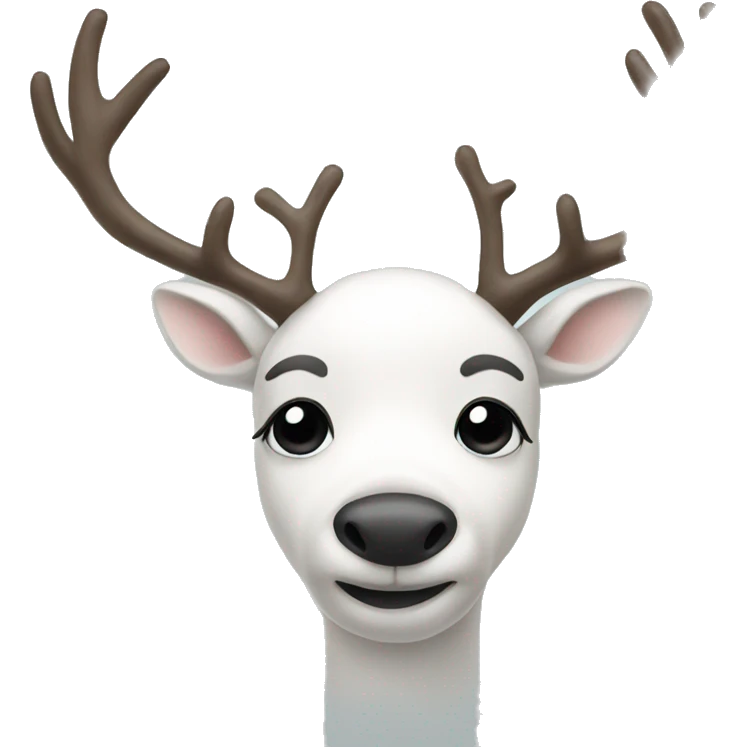 White reindeer emoji