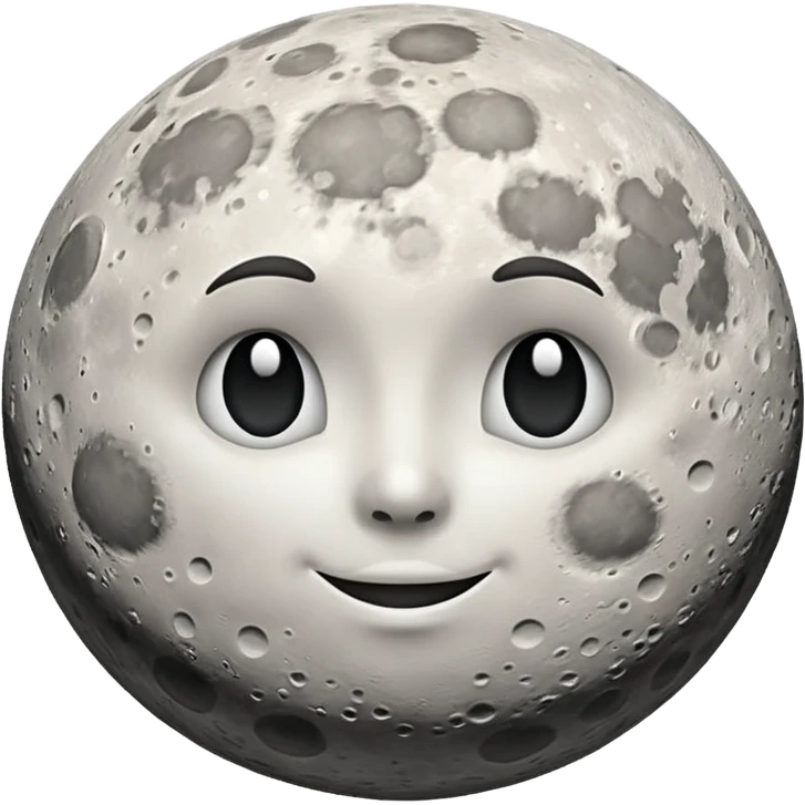 moon on the sky background emoji