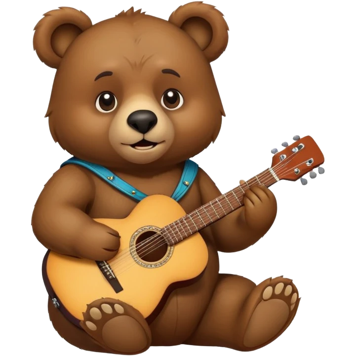 bear with guitar emoji