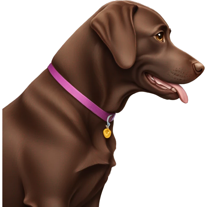 chocolate labrador  emoji