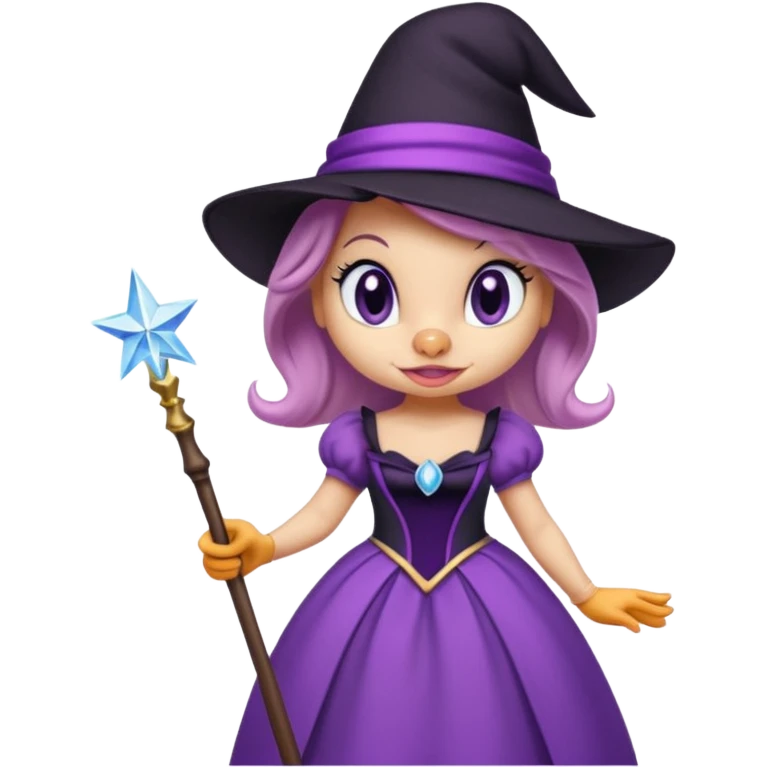 Daisy Duck as a glamorous witch  emoji