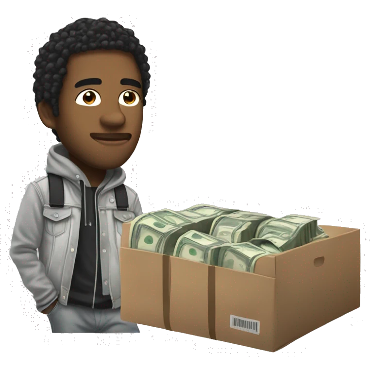 the soundcloud rapper 4jay with money emoji
