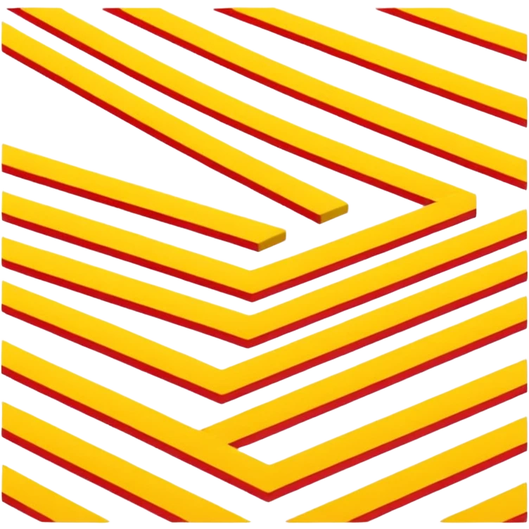 Black, yellow and red stripes emoji