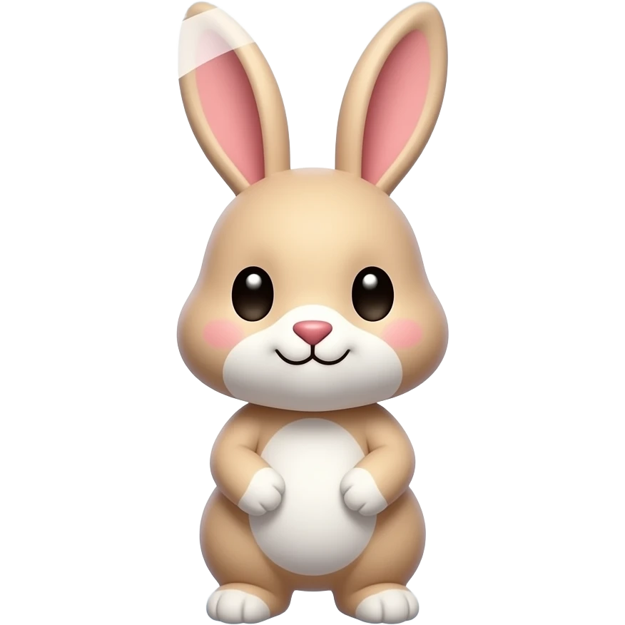 Bubble of the to bunny cute emoji