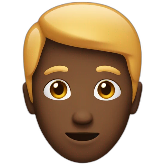 person with a question mark instead of the face emoji