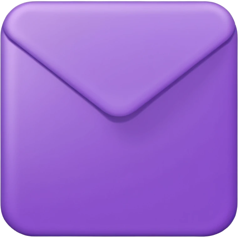 purple empty letter card Rectangle emoji