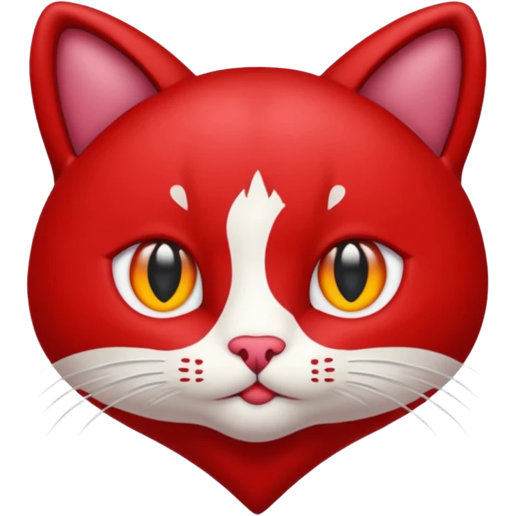Coeur avec un chat emoji