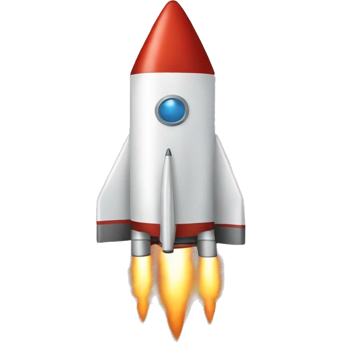 man in a rocket emoji
