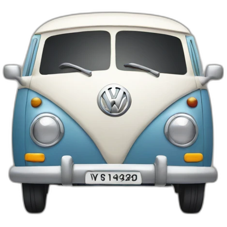 British man driving volkswagen emoji