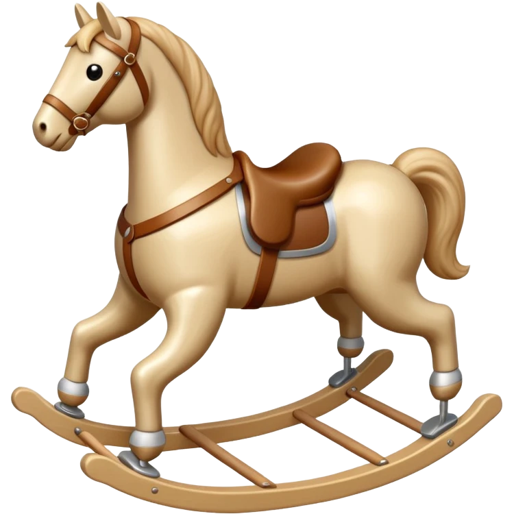 beige plus Rocking Horse emoji