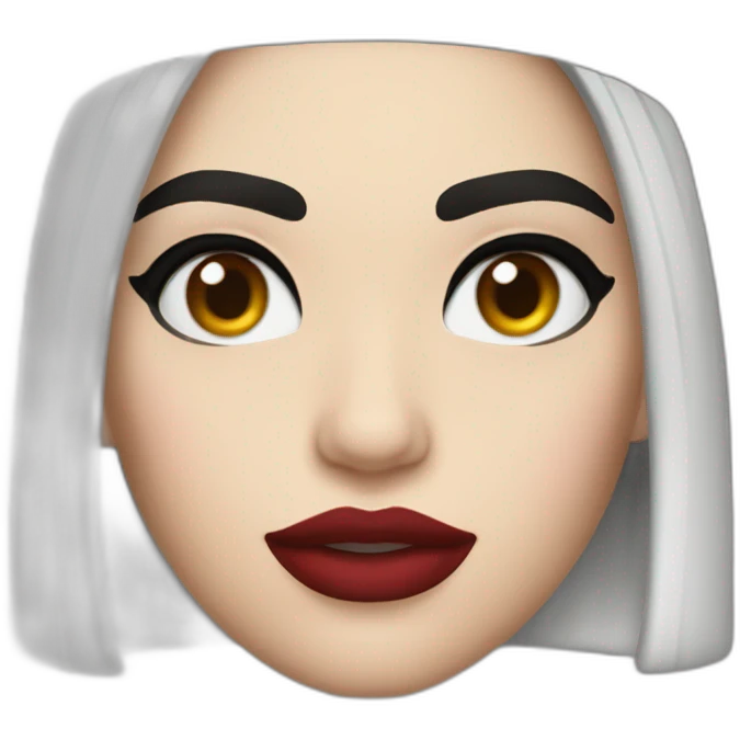 dua lipa dark red hea emoji