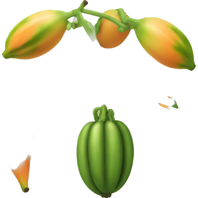 papaya fruit emoji
