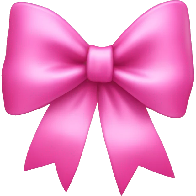 Pink bow emoji