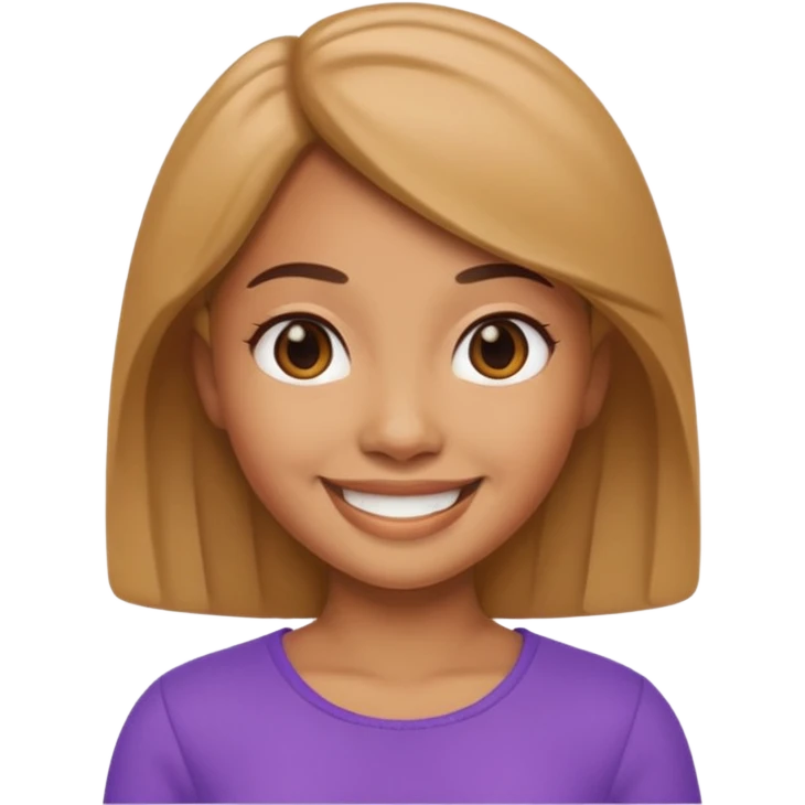 Memoji girl smiling emoji