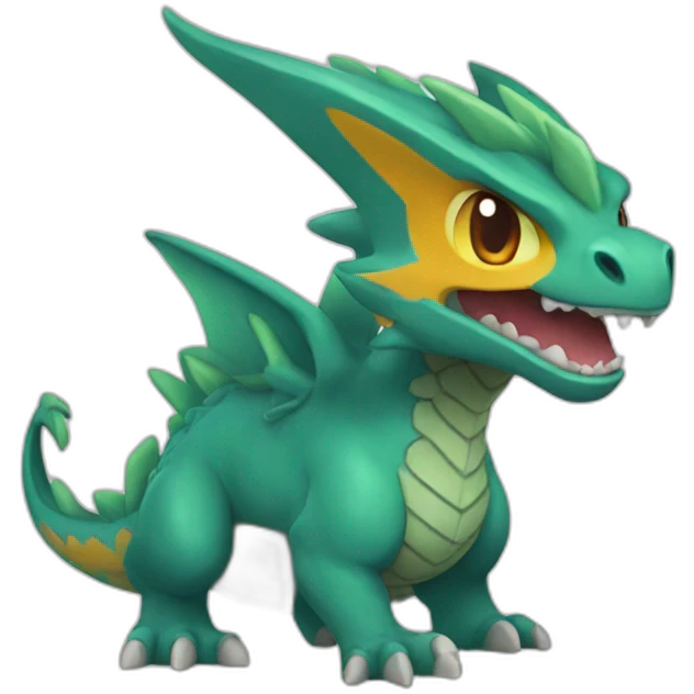 Dracofeu pokémon emoji