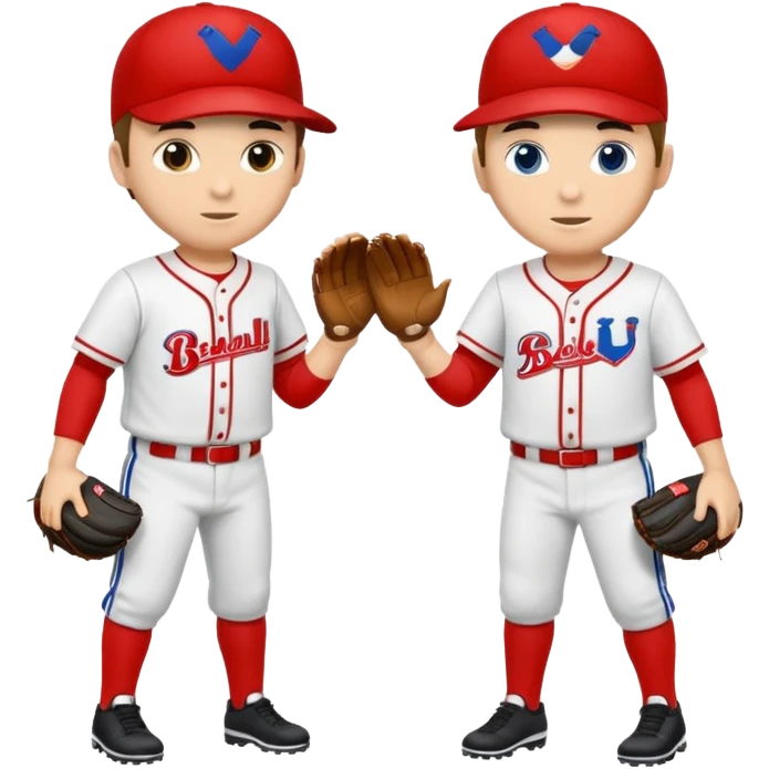 quiero dos equipos enemigos de baseball  emoji