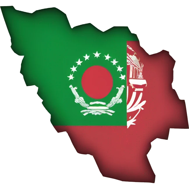 Afghanistan flag on map emoji