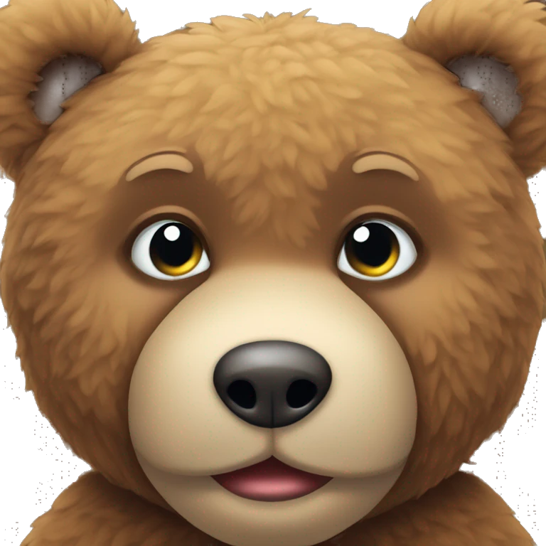 Cuddly teddy bear emoji