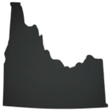 Silhouette of shape of utah emoji