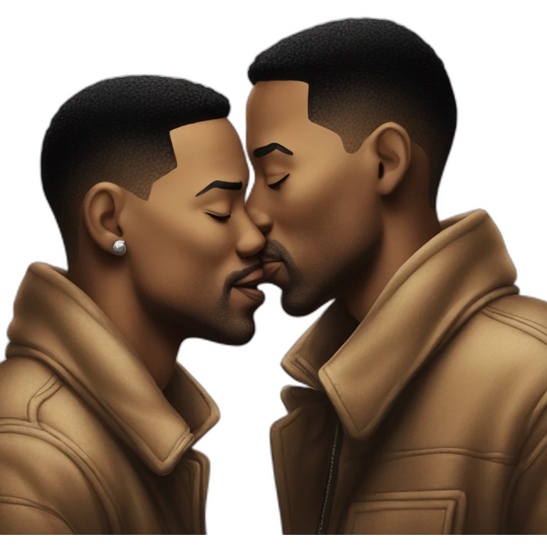will smith and chris rock kissing emoji