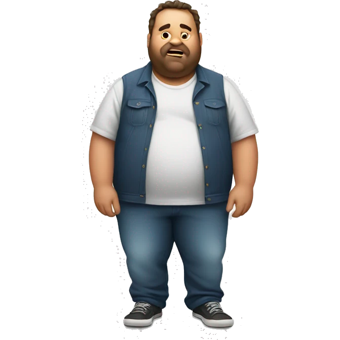 fat guy doing the griddy emoji