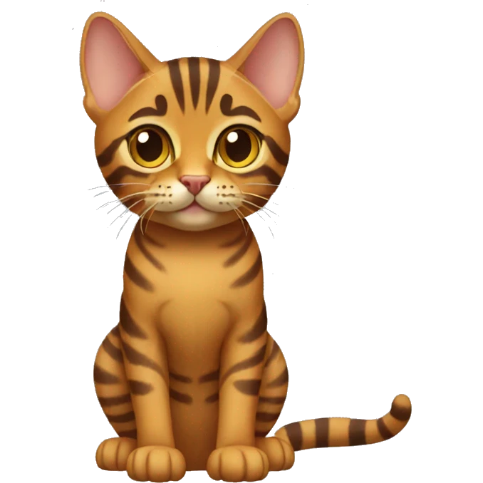 Toyger Cat Full Body emoji