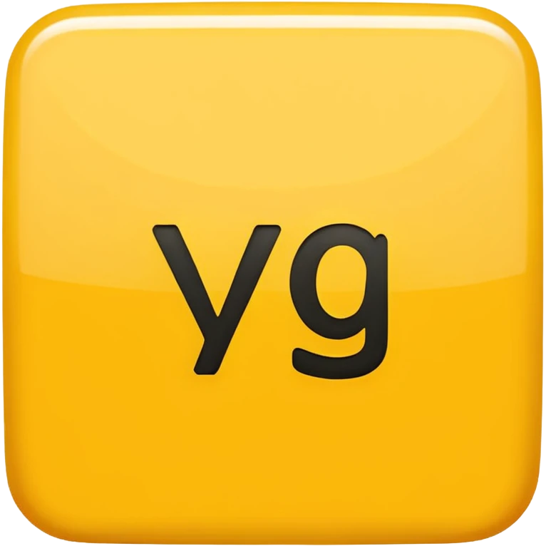 Square yellow color and teks "YGZ" emoji