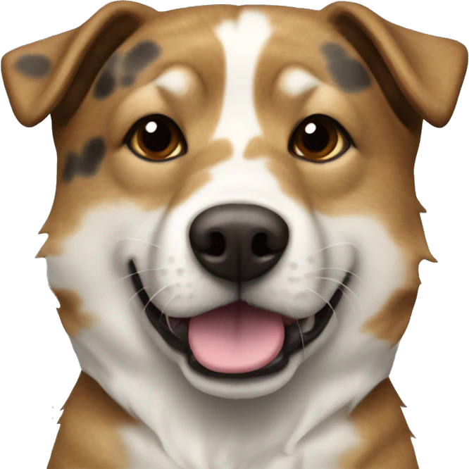 Brindle jindo dog with tortoise shell coloring, without any white fur emoji