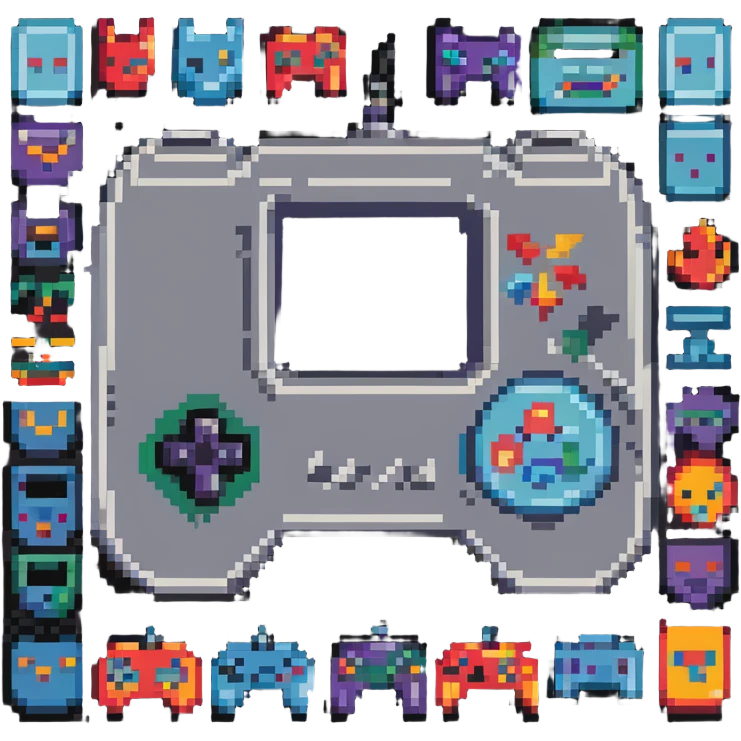 retro gaming t-shirt design emoji