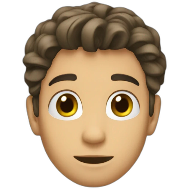 Nino col un cel emoji
