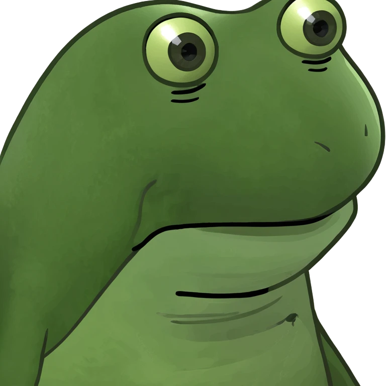 heart with Pepe face meme style emoji