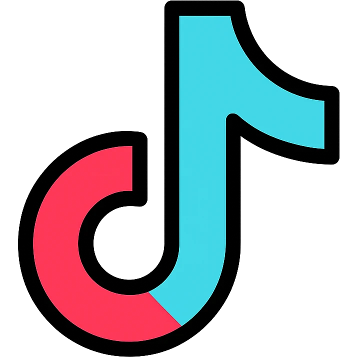 tiktok logo, bold, simple, no text emoji