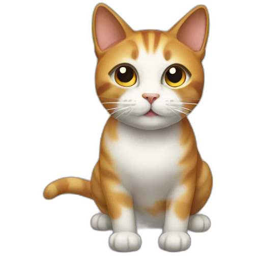 Cat on table emoji