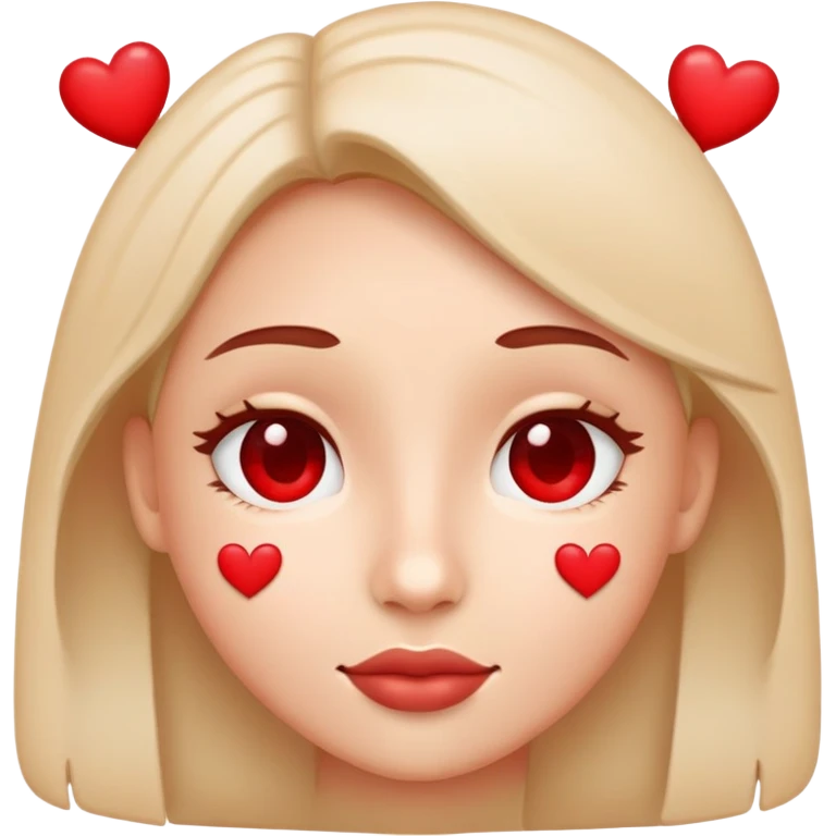 Face with hearts emoji