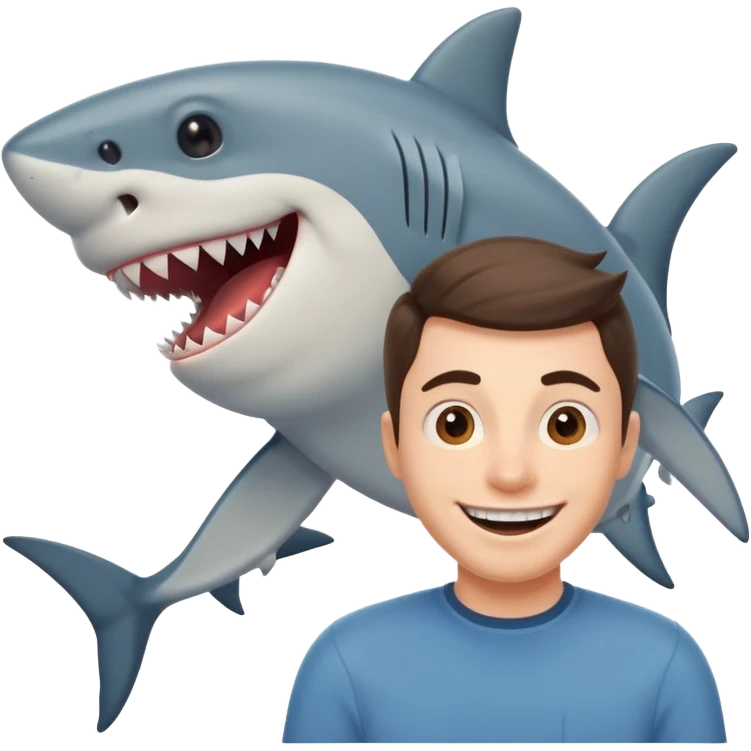 🤭🦈 emoji