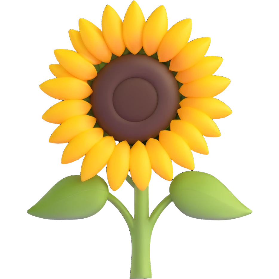 beautiful sunflower emoji